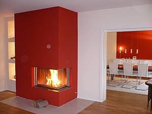 Brunner Eckkamin, Funkenschutz Feinsteinzeug.