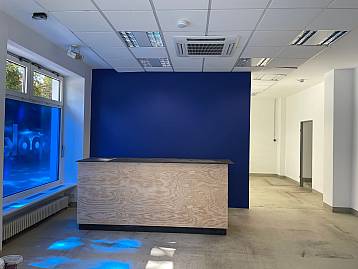 empfang geplant von den Architekten Nitschke-Töpfer aus Frankfurt